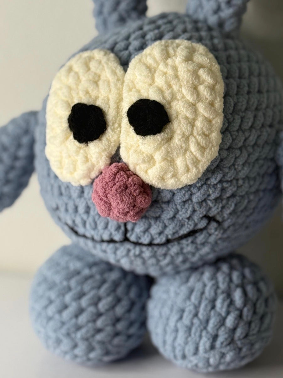 Handmade Crochet Krosh Bunny Amigurumi (Kikoriki Inspired) 🐰